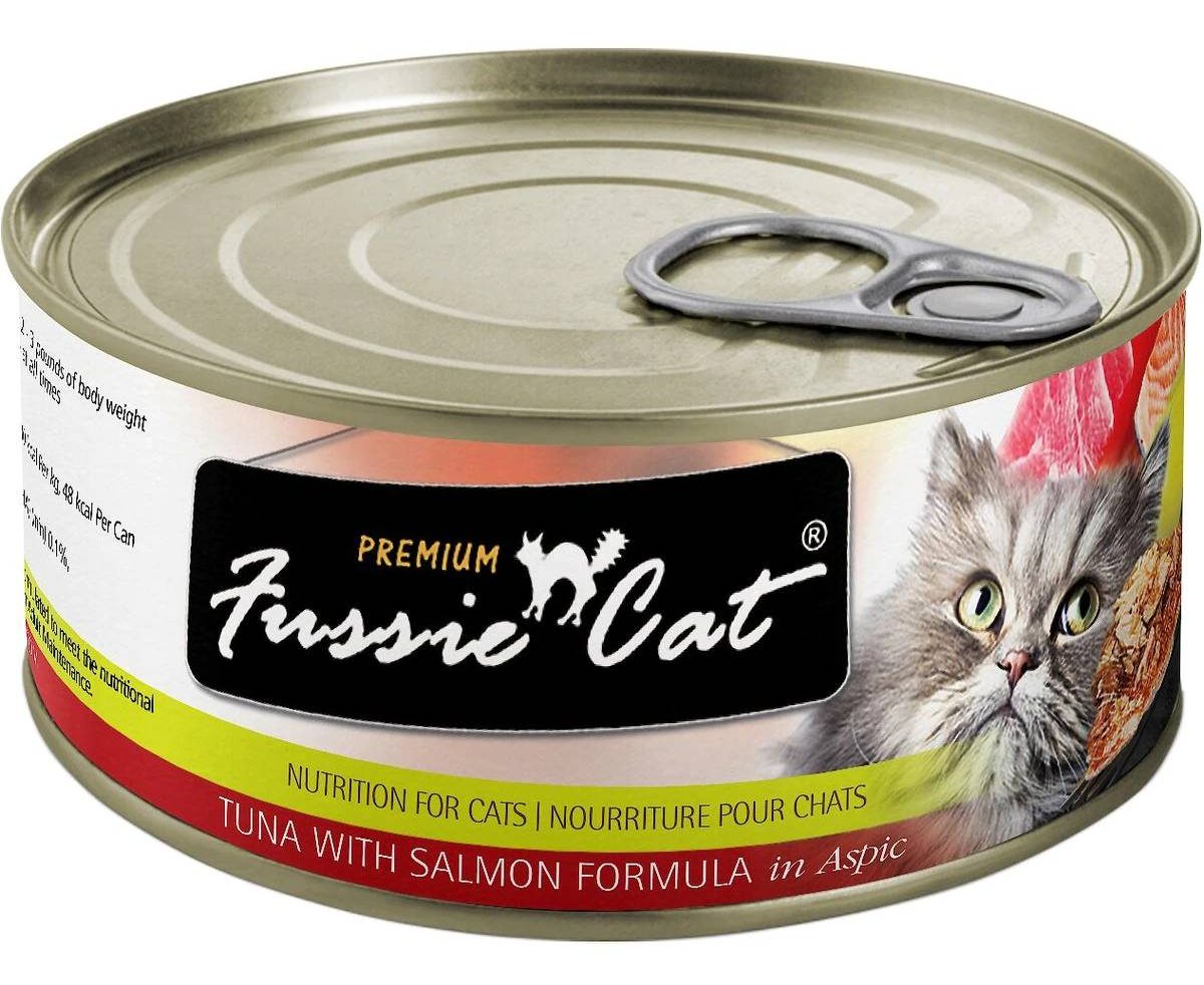 Fussie Cat Premium Tuna with Salmon Formula Grain-Free Canned Cat Food