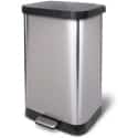 Glad Stainless Steel Step Trash Can