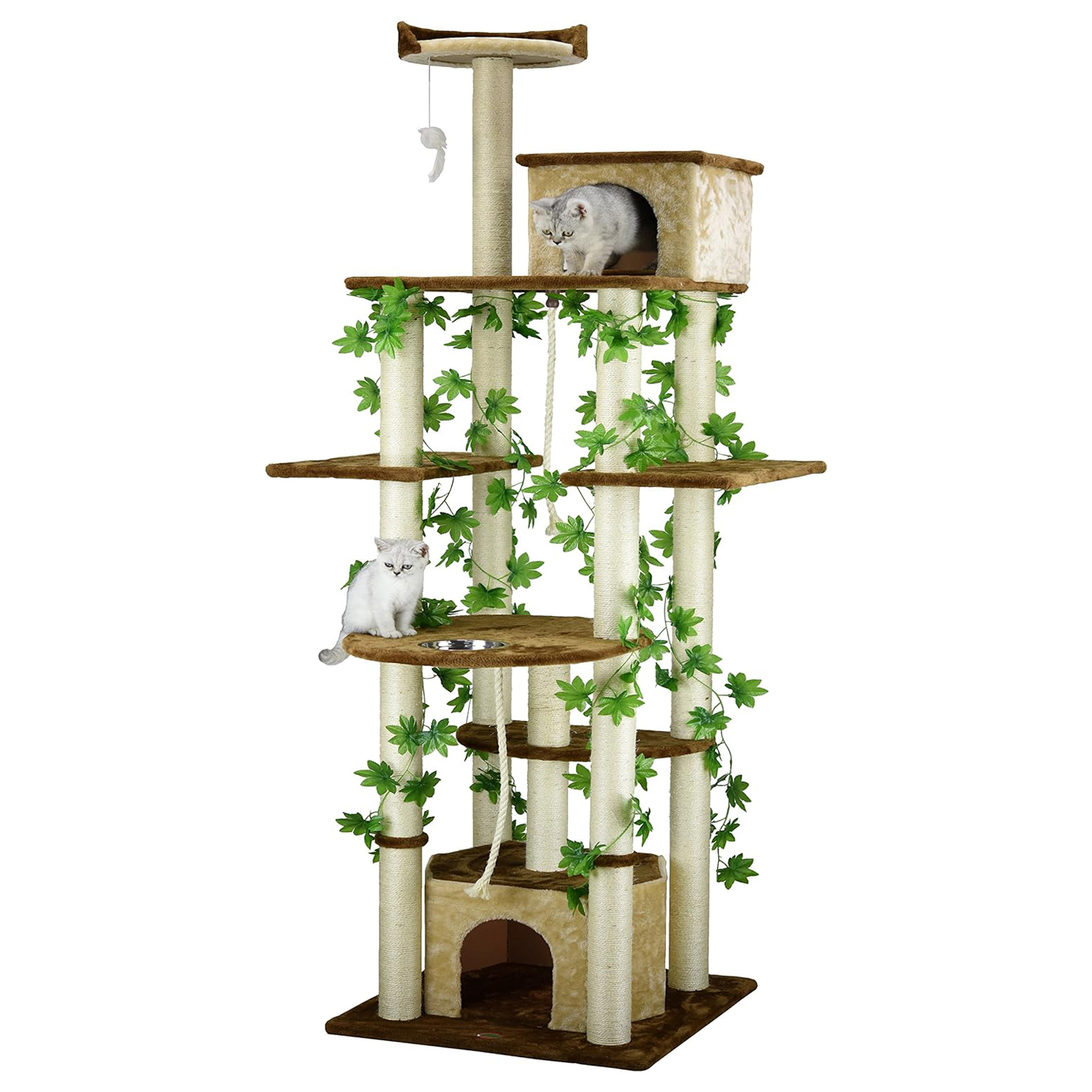 Go Pet Club 85 Jungle Forest Leaves Collection Luxury Cat Tree