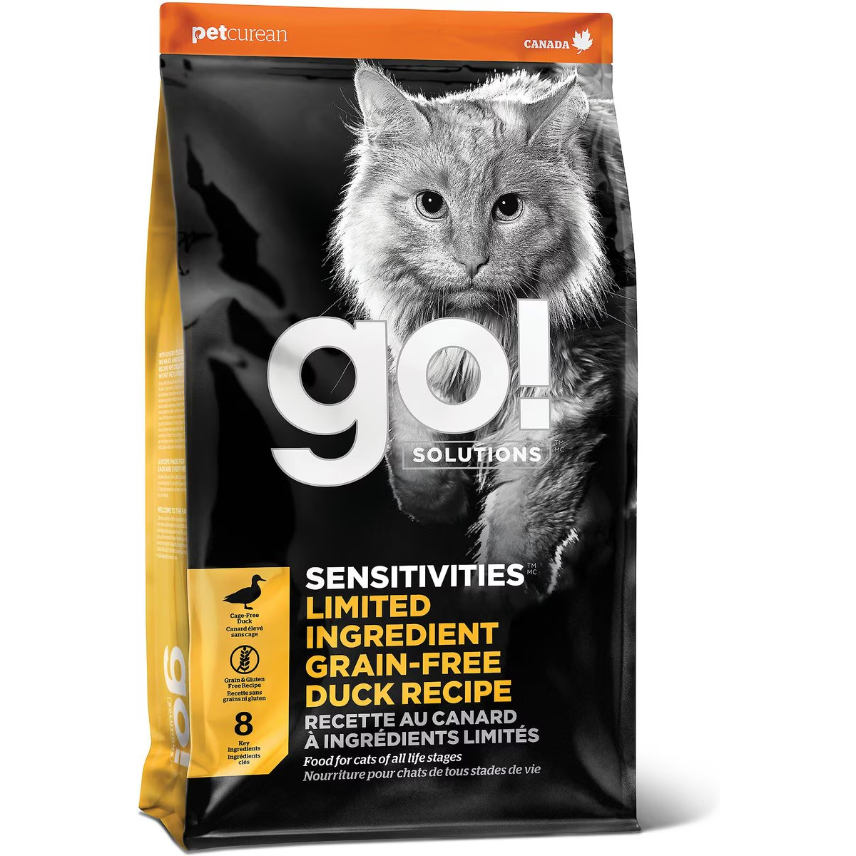 Go! Solutions Sensitivities Limited Ingredient Duck Grain-Free Dry Cat Food