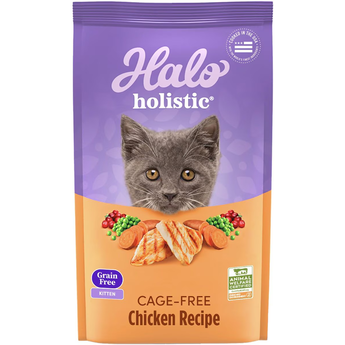 Halo Holistic Chicken and Liver Grain-free Dry Kitten Food