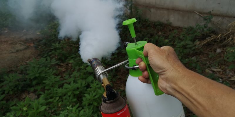 Hand tools for spraying insect repellant