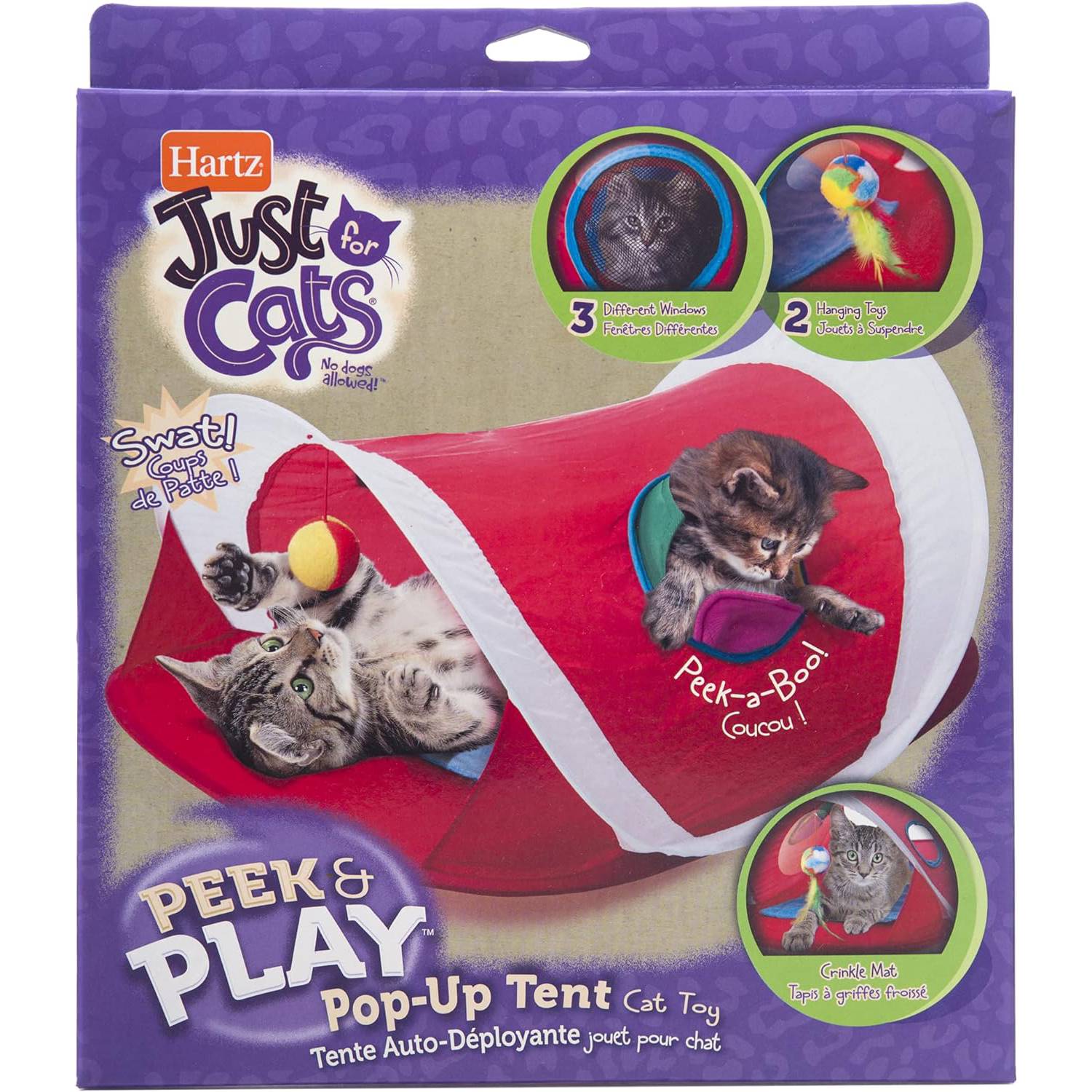 Hartz Peek & Play Pop-Up Tent Cat Toy