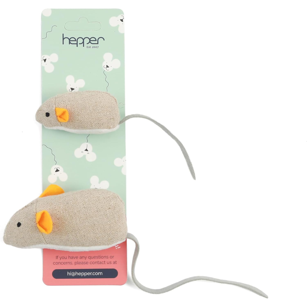 Hepper Hessian Mice Toy Set