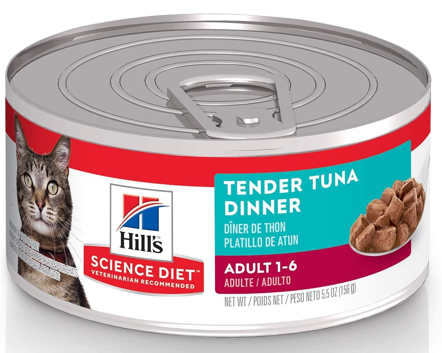 Hill's Science Diet Adult Canned Cat Food, Tender Tuna Dinner
