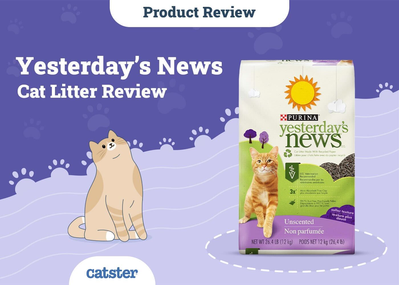 Purina Yesterday's News Cat Litter Fresh Step Non Clumping Cat
