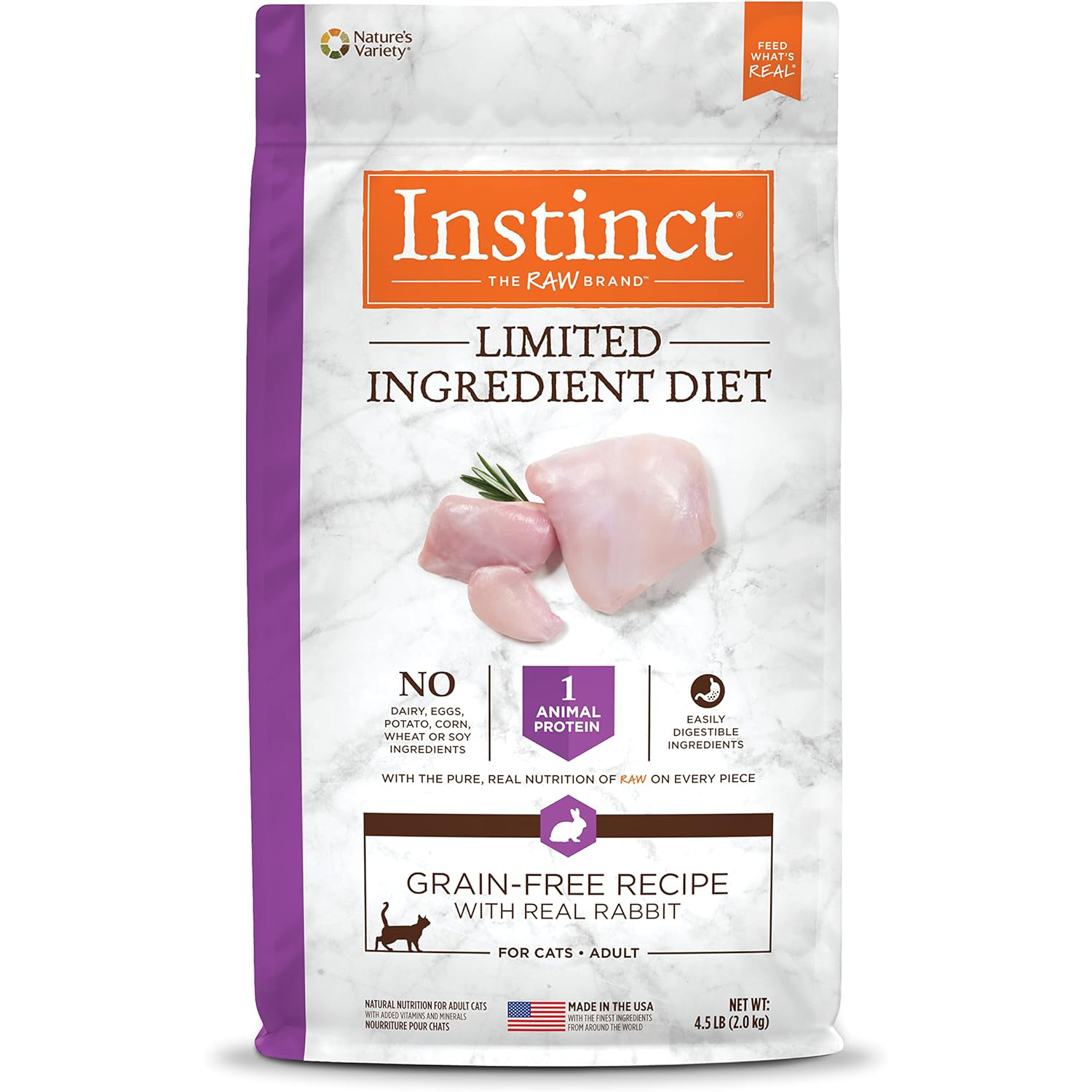 Instinct Limited Ingredient Diet Grain Free Recipe with Real Rabbit Natural Dry Cat Food