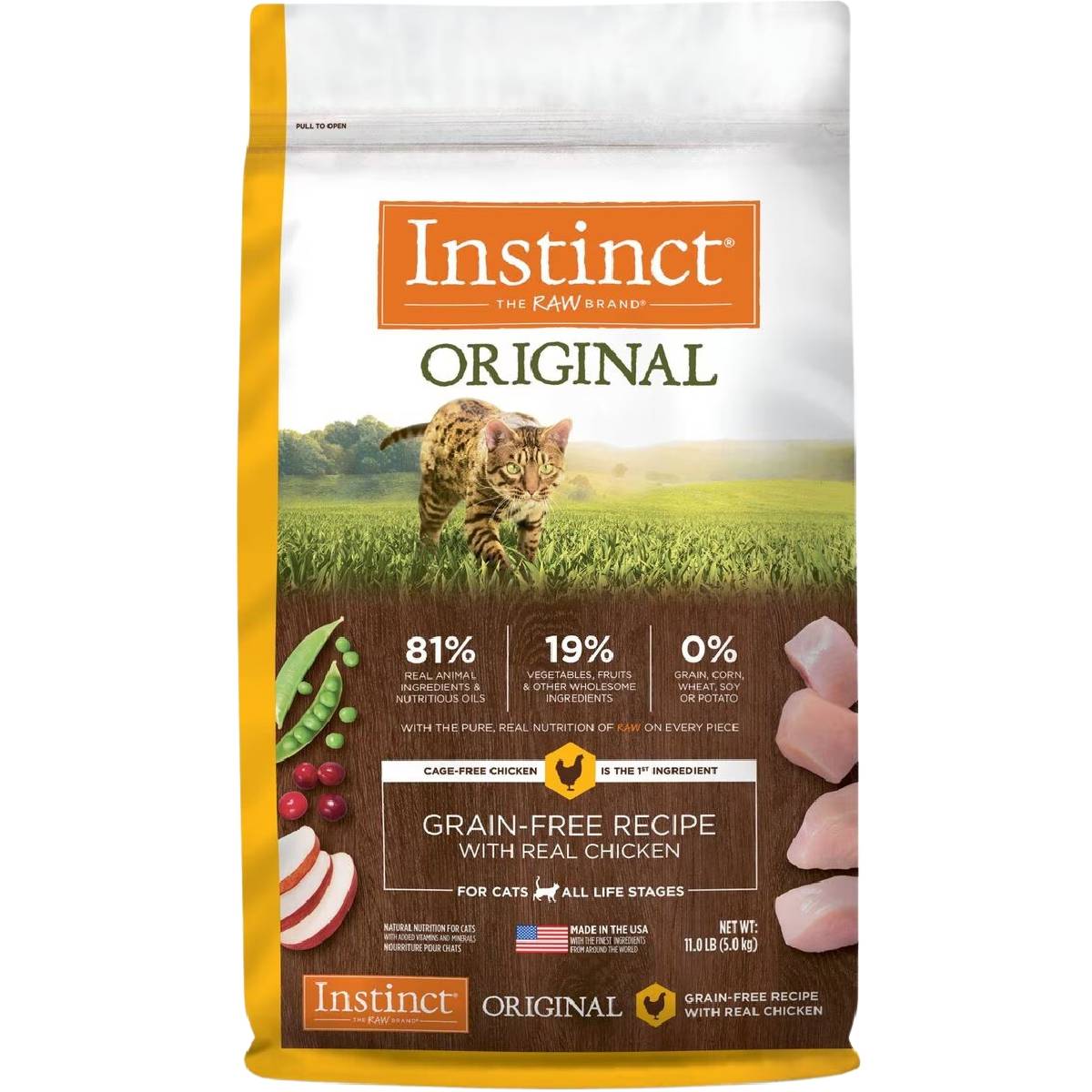 Instinct Original Real Chicken Recipe Grain-Free Dry Cat Food