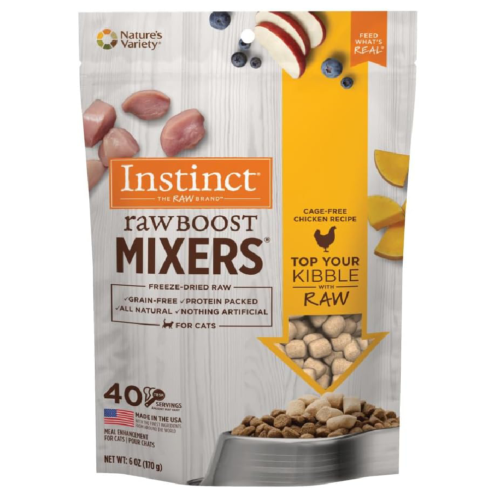 Instinct Raw Boost Mixers Freeze Dried Raw Cat Food Topper, Grain Free Cat Food Topper 6 Ounce (Pack of 1) new 1000