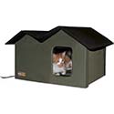 K&H Pet Products Outdoor Heated Cat House Extra-Wide