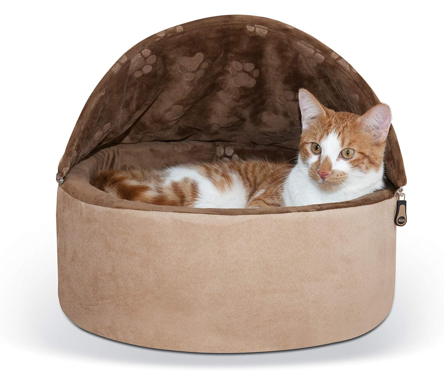 K&H Pet Products Self-Warming Kitty Bed Hooded