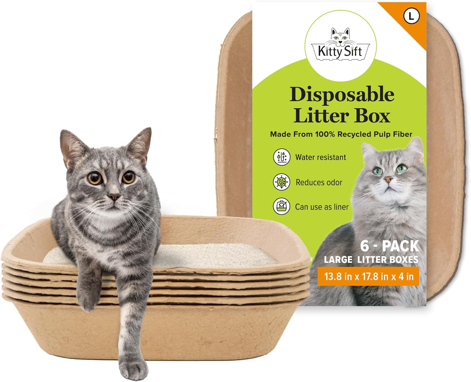 Kitty Sift Disposable Cat Litter Box