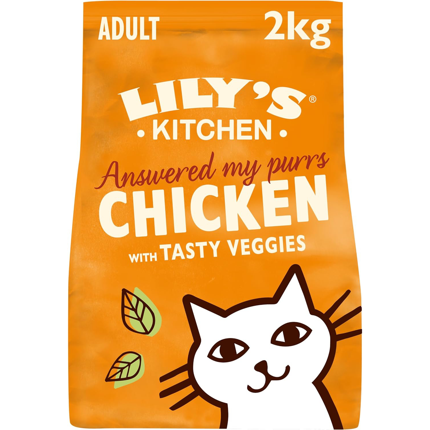 Lily's Kitchen Made with Natural Ingredients Adult Dry Cat Food Bag Chicken with Veggies Grain-Free Recipe