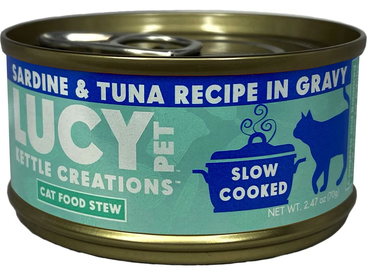 Lucy Pet Products Kettle Creations Sardine & Tuna Recipe in Gravy Wet Cat Food