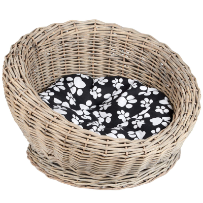 Me and My Pets Circular Woven Basket Bed
