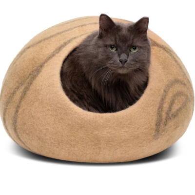 Meowfia Premium Felt Cat Cave Bed