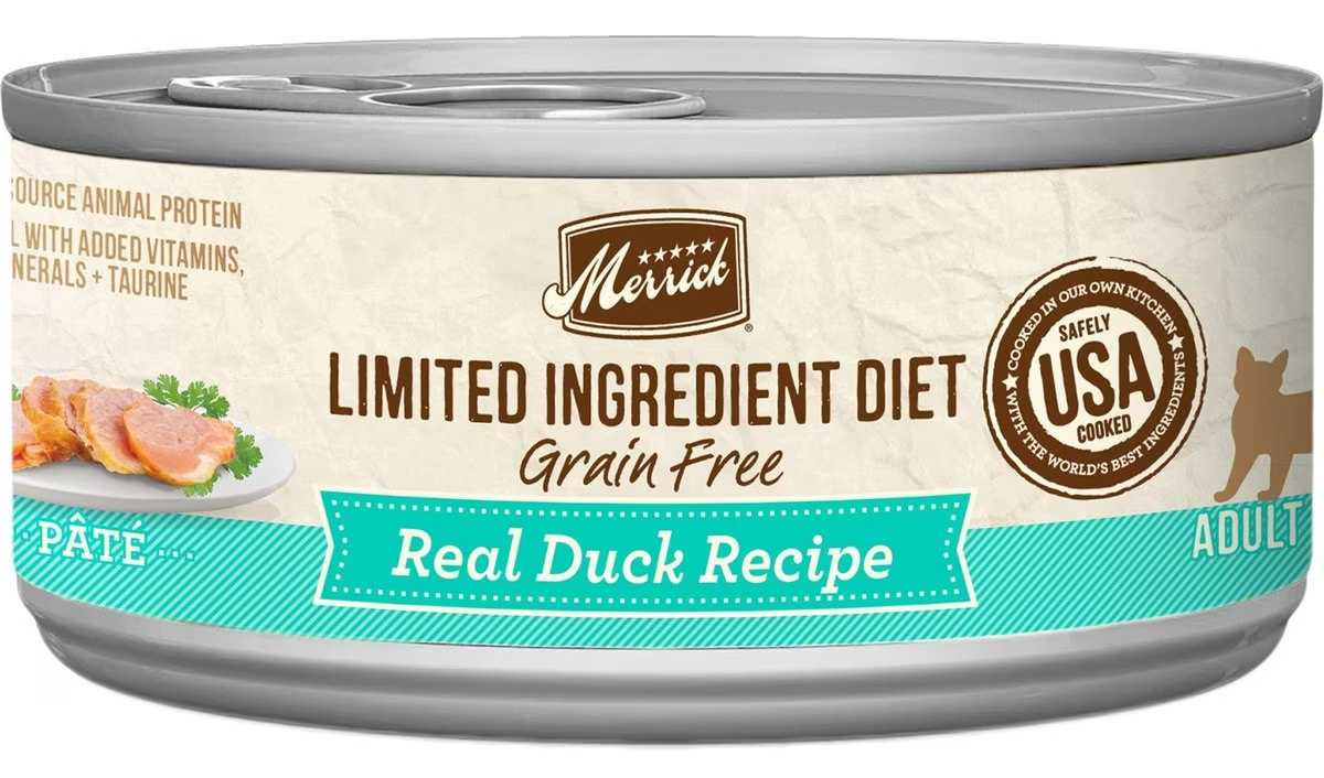 Merrick Limited Ingredient Diet Grain-Free Real Duck Pate Recipe Canned Cat Food