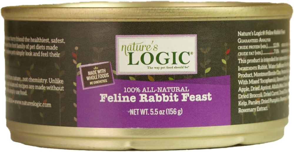 NATURE'S LOGIC Feline Rabbit Feast Canned Food