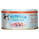 NUTRISCA Flaked Canned Wet Cat Food, Grain-Free, Tuna & Crab in Broth