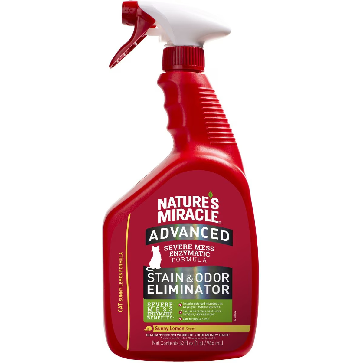 Nature's Miracle Advanced Cat Enzymatic Stain Remover & Odor Eliminator Spray