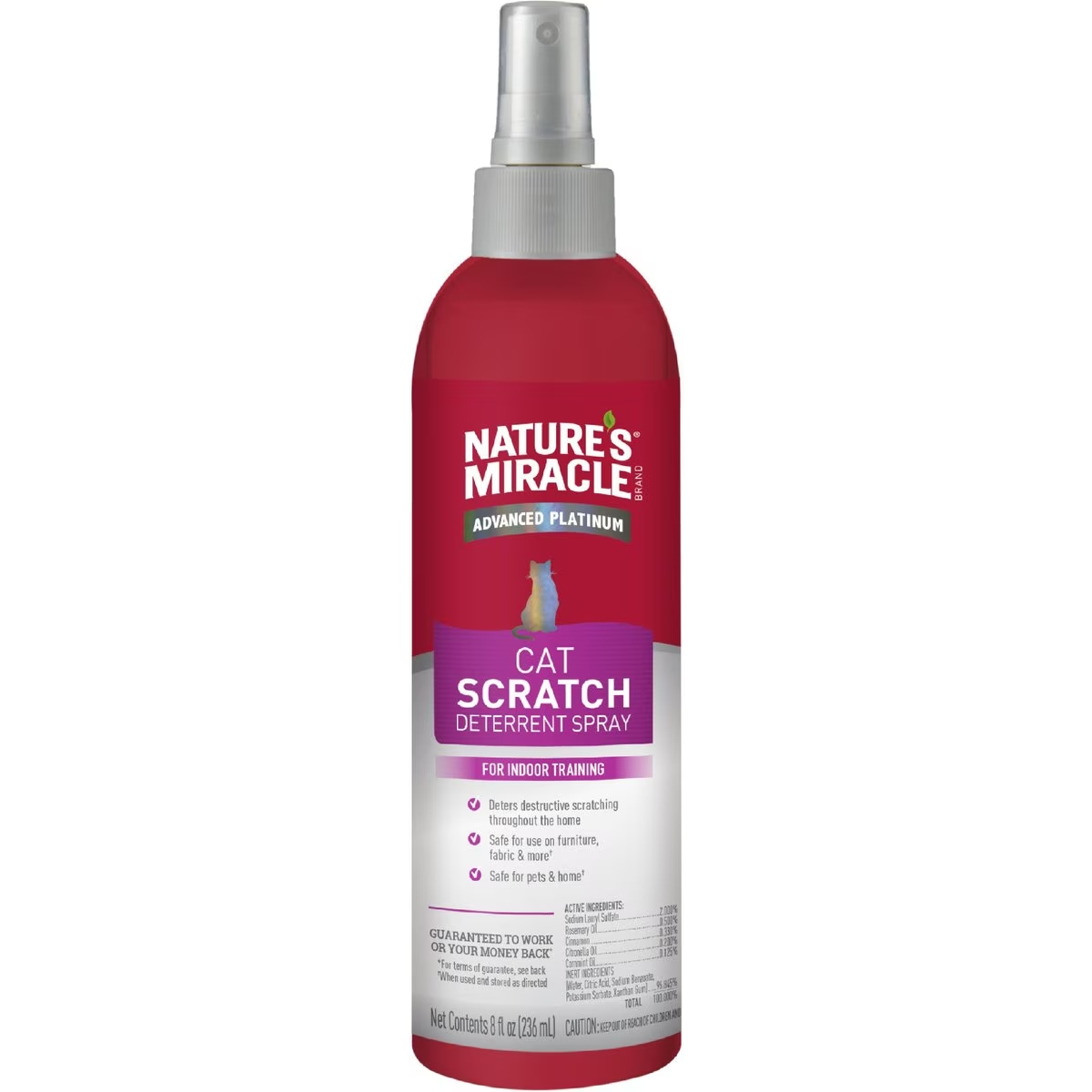 Natures Miracle Advanced Platinum Cat Scratch Deterrent Spray New