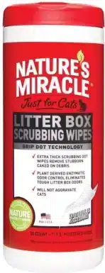 Nature's Miracle Cat Litter Box Scrubbing Wipes