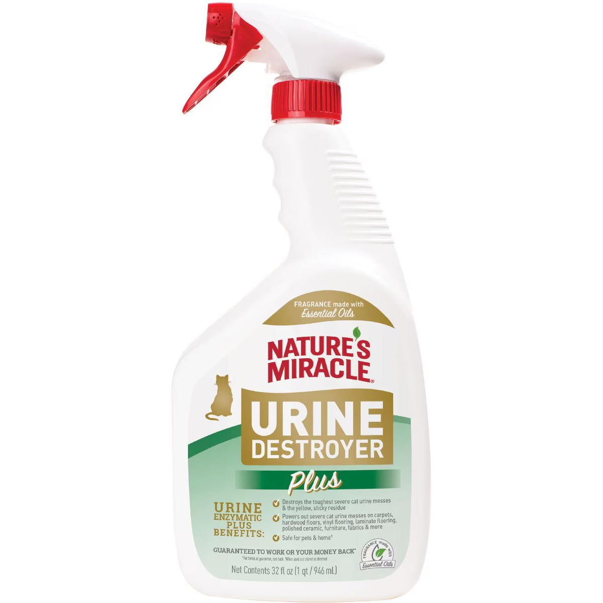Nature's Miracle Cat Urine Destroyer Plus Enzymatic Formula Stain Remover Spray