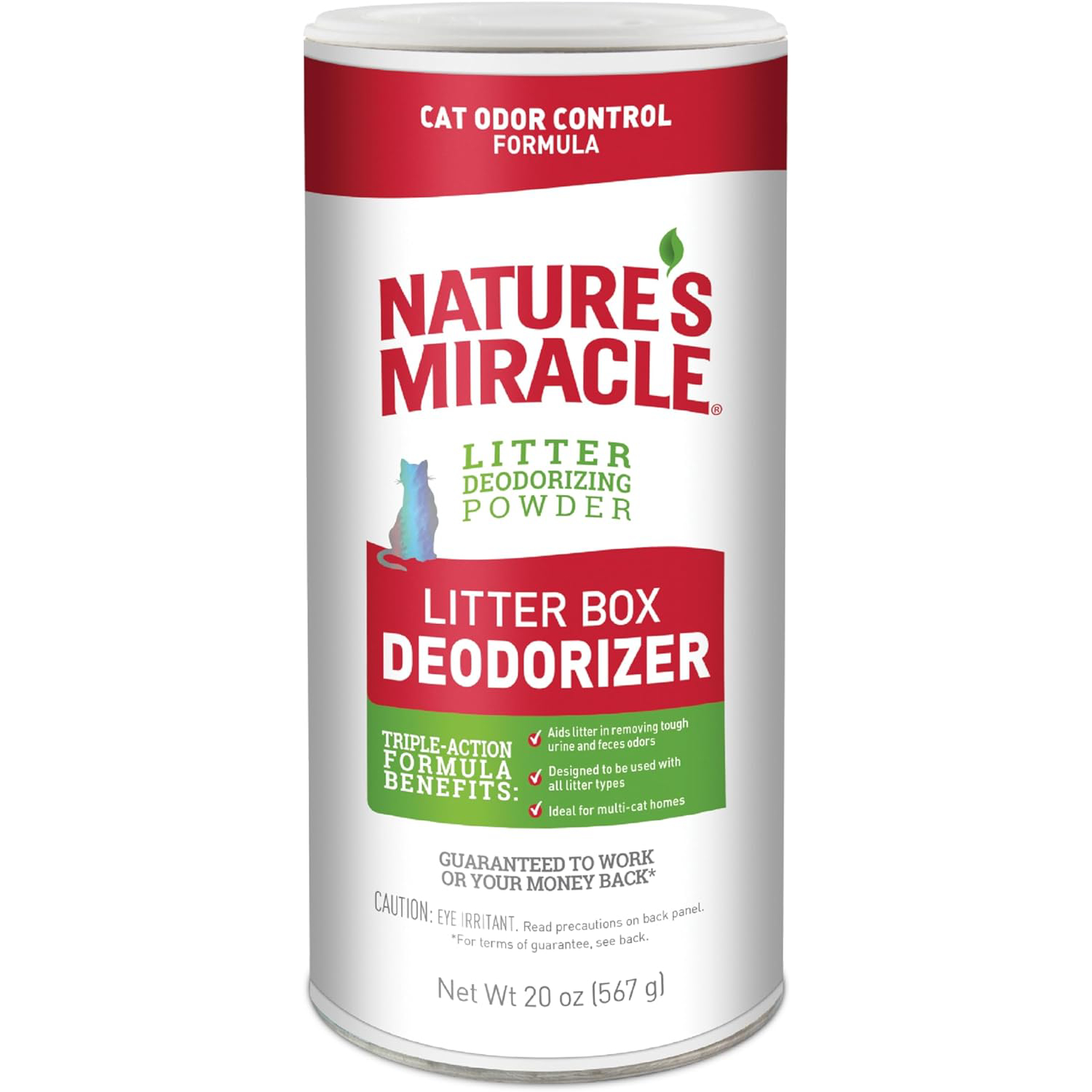 Nature’s Miracle Litter Box Deodorizer, 20 oz, Litter Deodorizing Powder