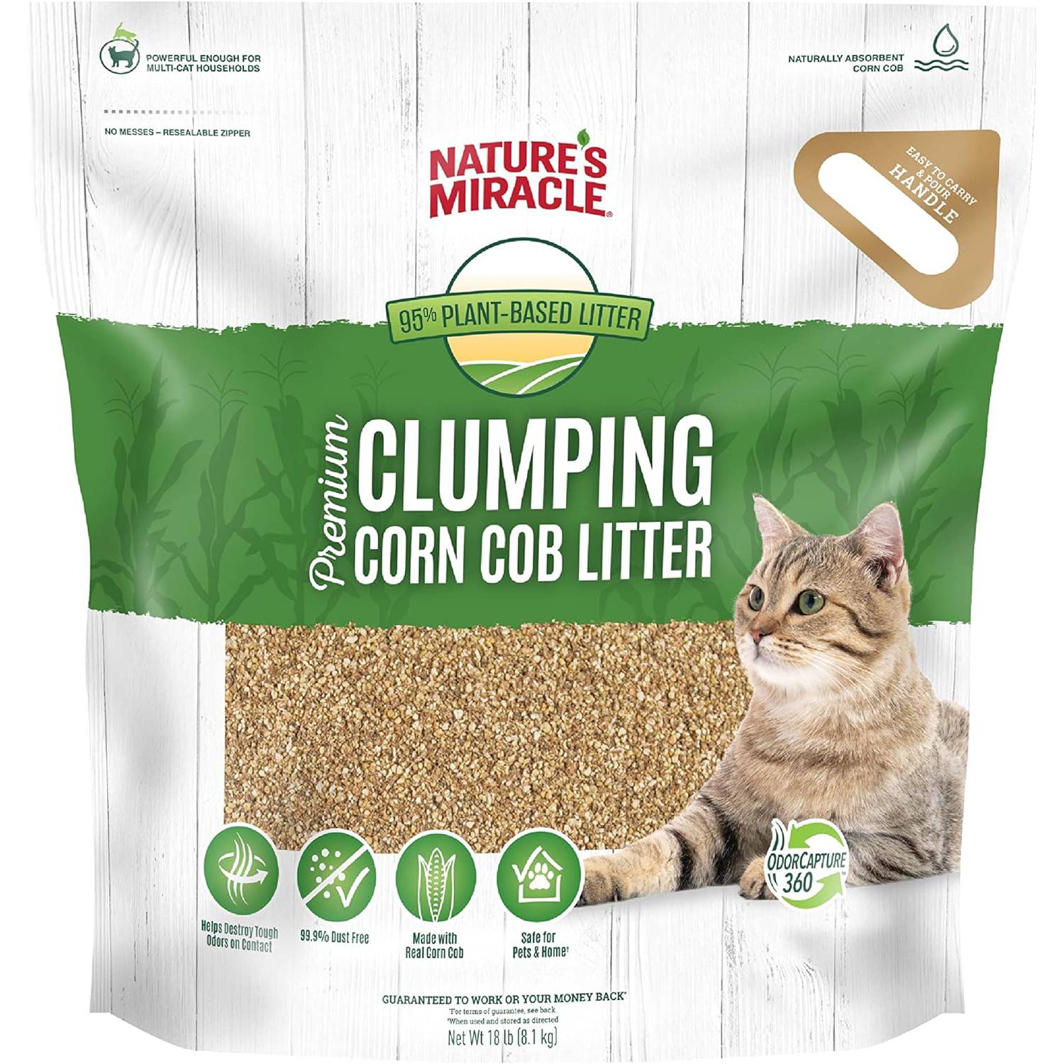 Nature’s Miracle Premium Scented Clumping Corn Cat Litter