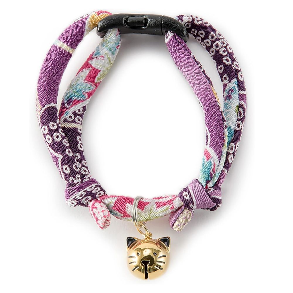 Necoichi Chirimen Fireworks Breakaway Cat Collar