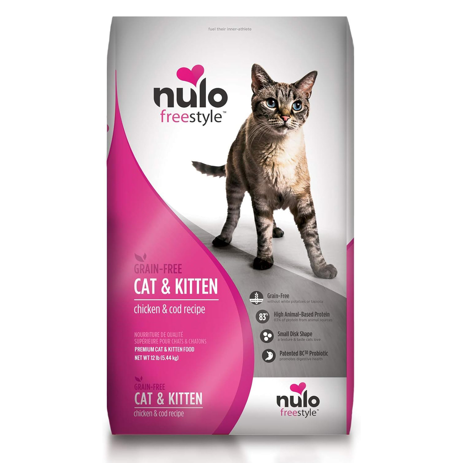 Nulo Adult & Kitten Grain Free Dry Cat Food With Bc30 Probiotic