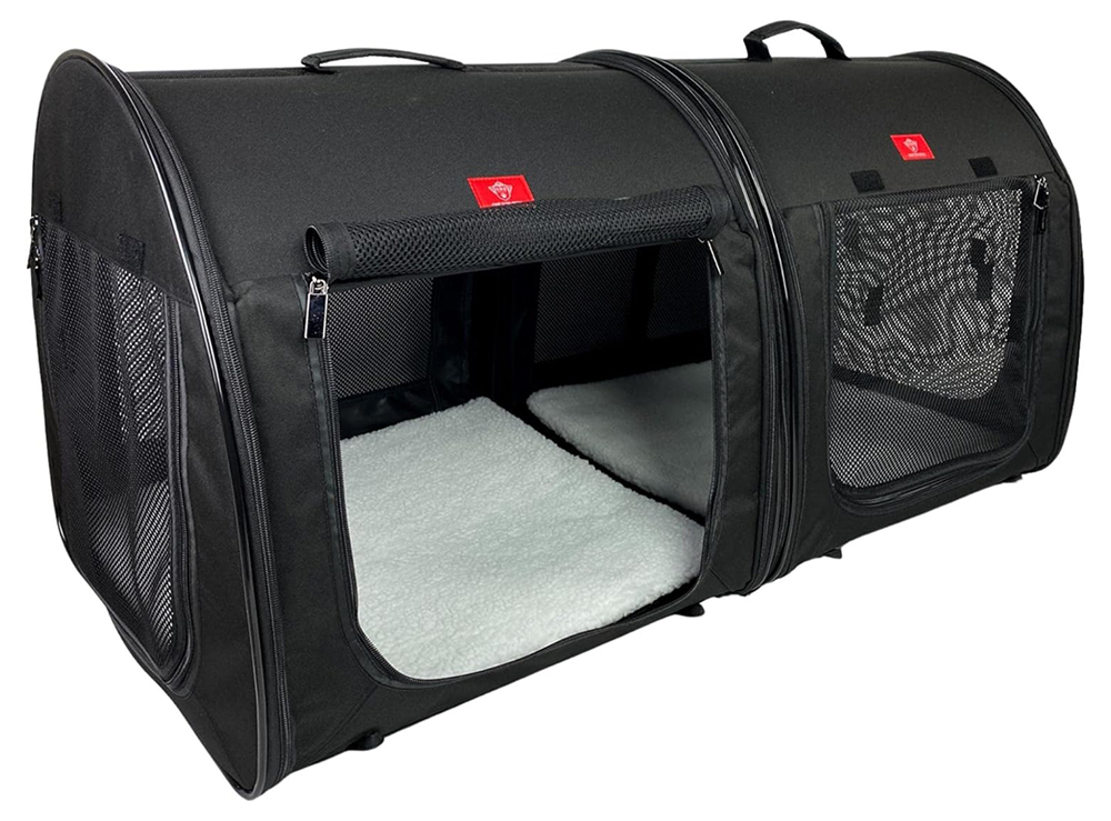 One for Pets Portable 2-in-1 Double Pet Kennel:Shelter