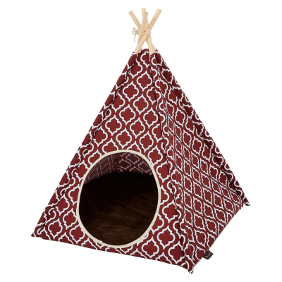 P.L.A.Y. Pet Lifestyle and You Teepee Tent Covered Cat & Dog Bed