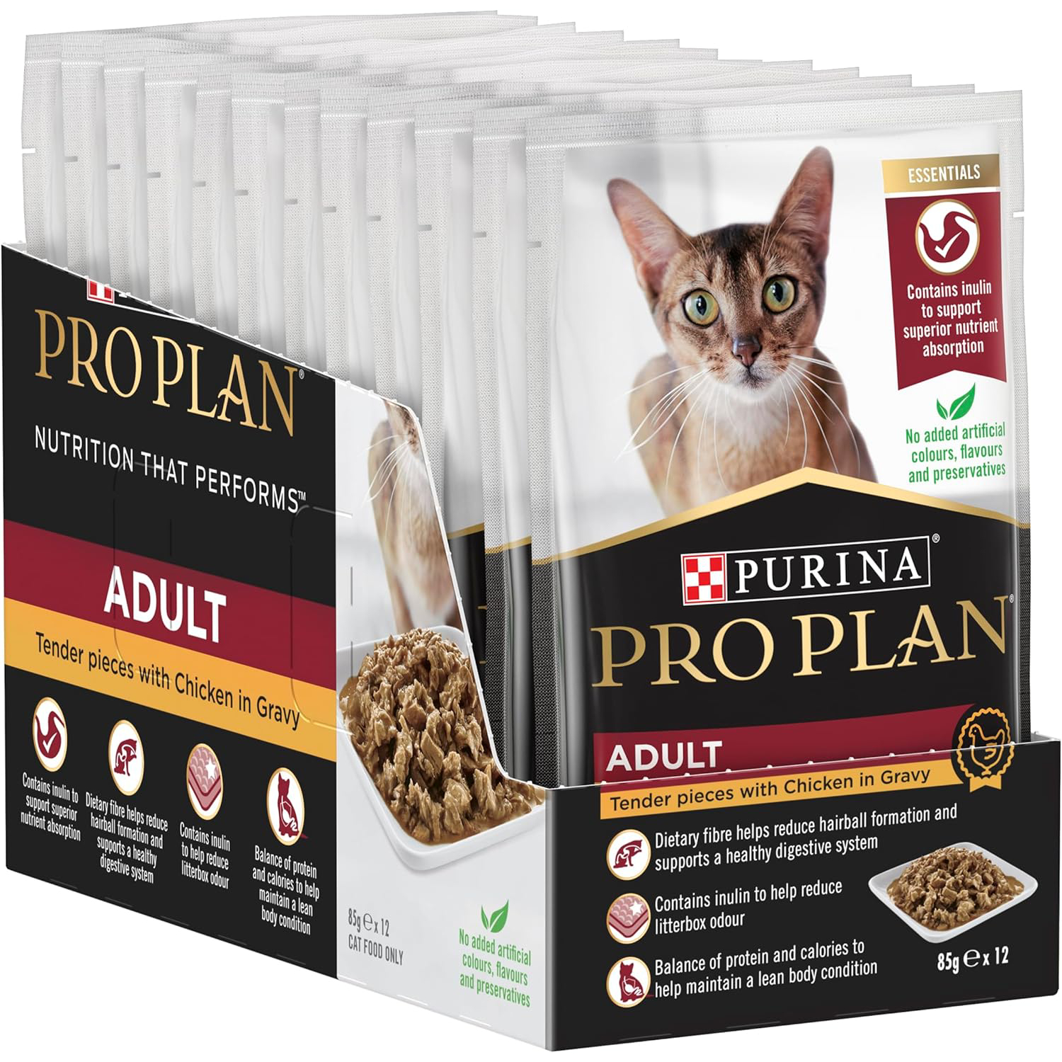 PRO PLAN Adult Chicken in Gravy Wet Cat Food