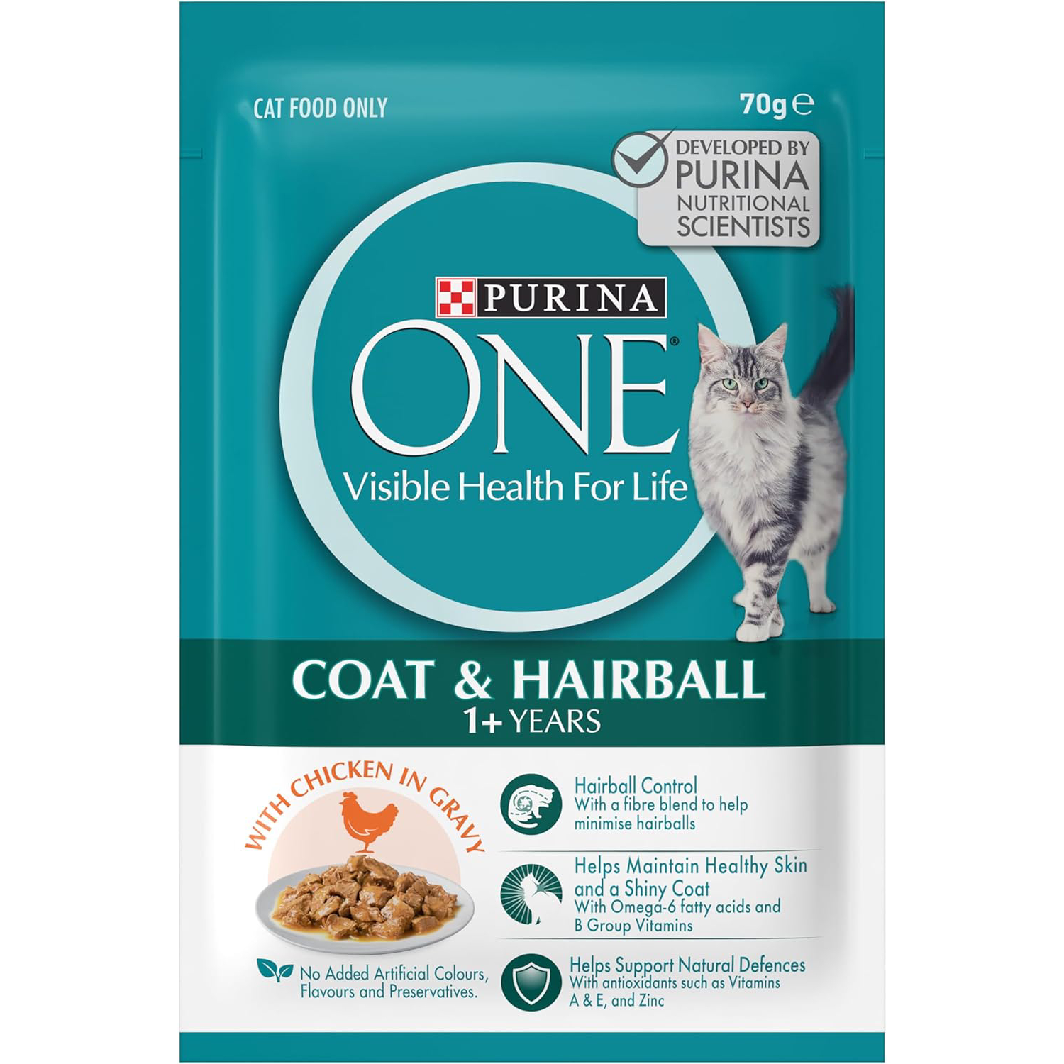 PURINA ONE Adult Hairball Chicken Wet Cat Food