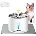 Parner Stainless Steel LED Indicator Pet Fountain