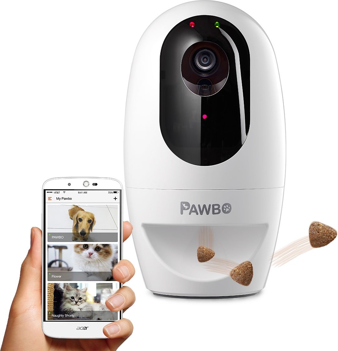 Pawbo+ Wi-Fi Interactive Pet Camera and Treat Dispenser