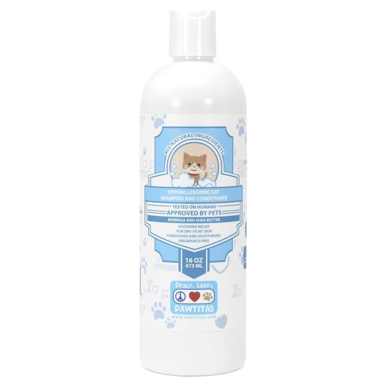 Pawtitas Organic Sheabutter & Oatmeal Cat Shampoo & Conditioner