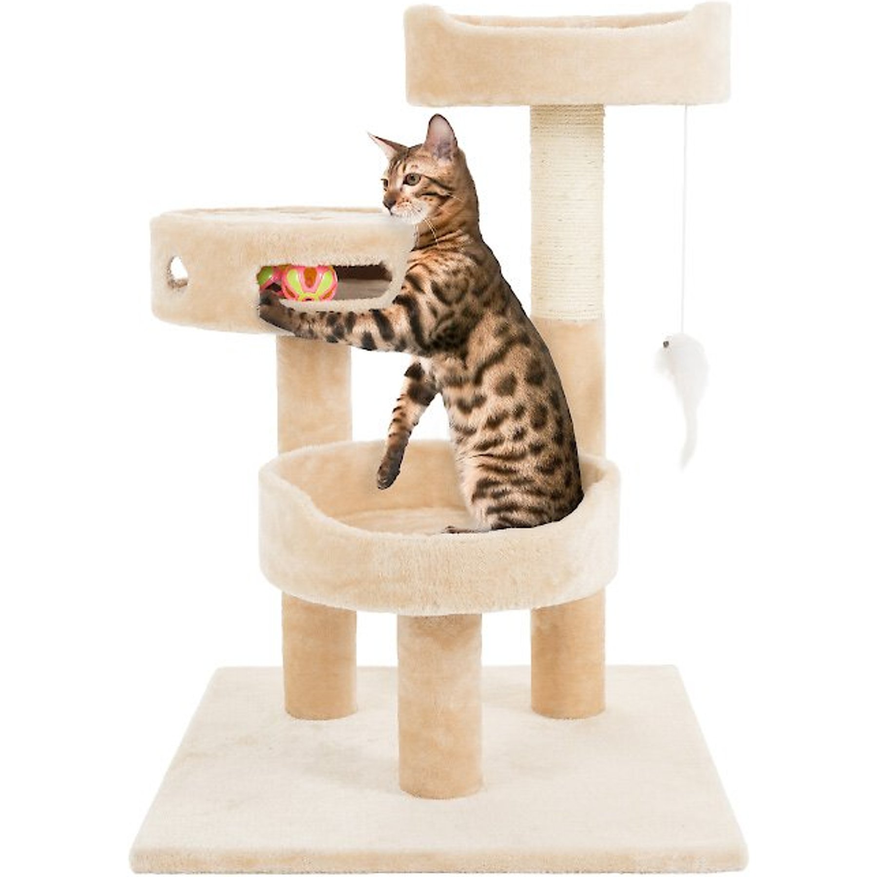 Pet Adobe 3-Tier Cat Tree and Condo