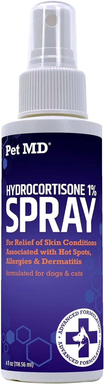 Pet MD Hydrocortisone Spray For Dogs, Cats, Horses