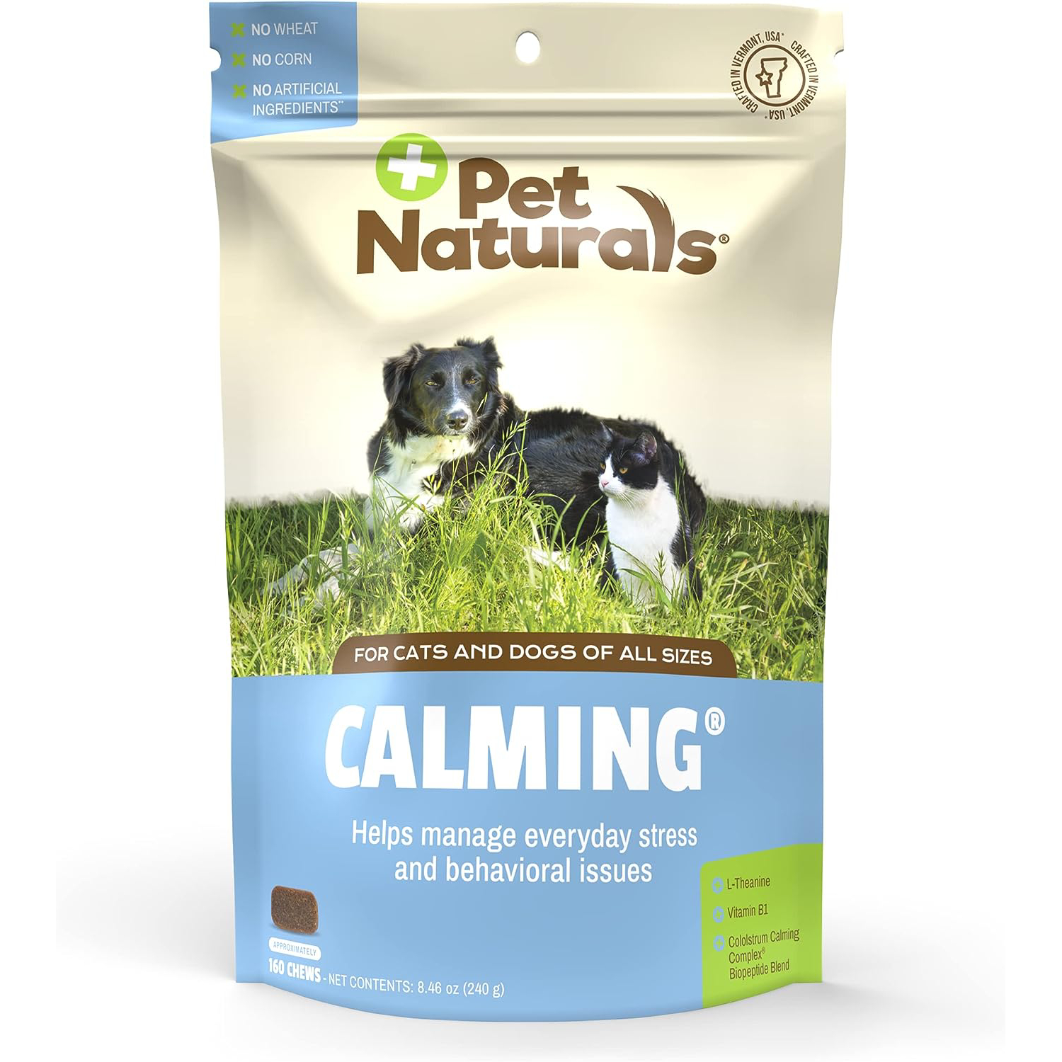 Pet Naturals of Vermont - Calming, Behavioral Support Supplement for Dogs and Cats