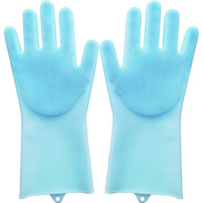 Pet Republique Long Sleeve Silicone Bathing Gloves