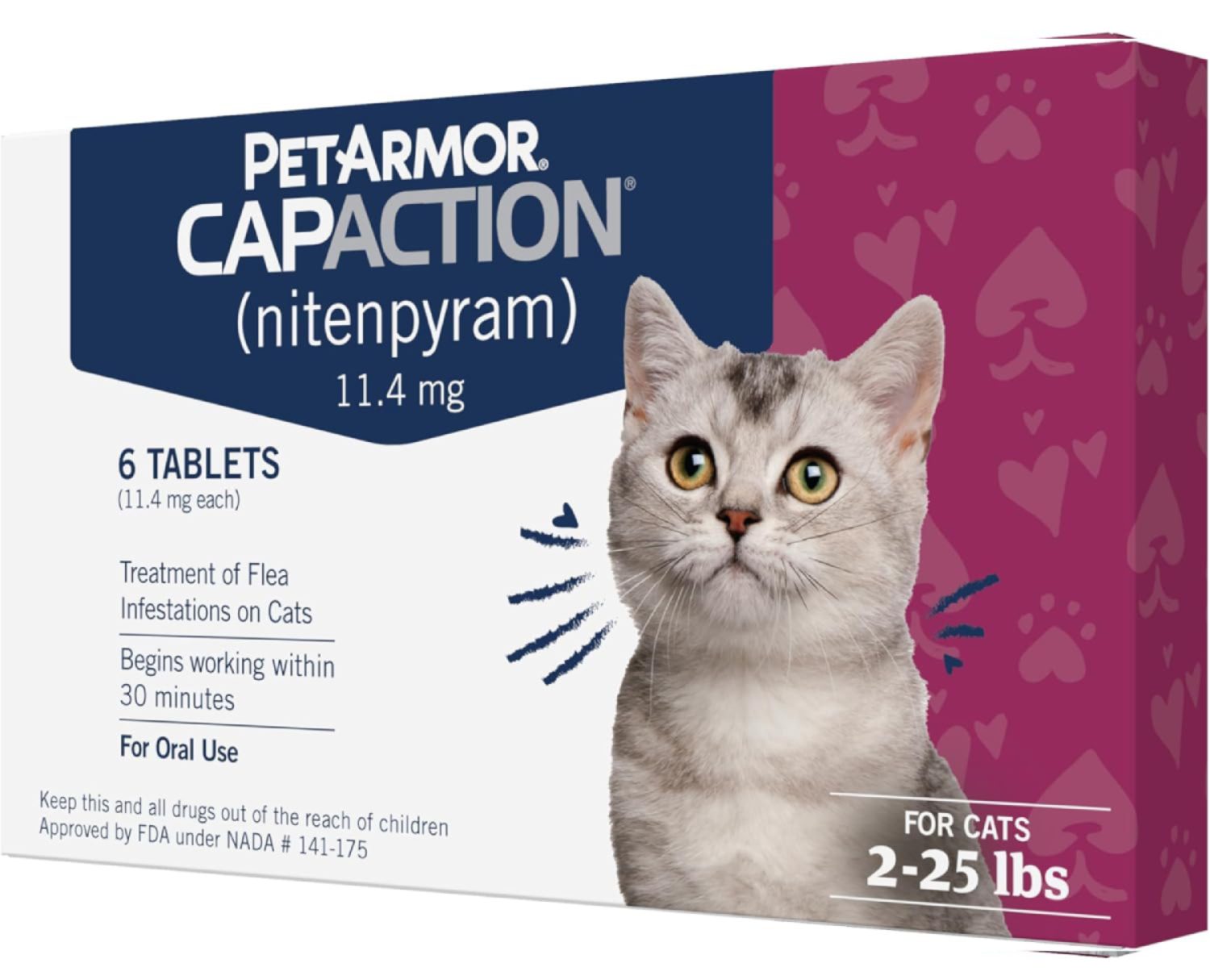 PetArmor CapAction Flea Tablets for Cats