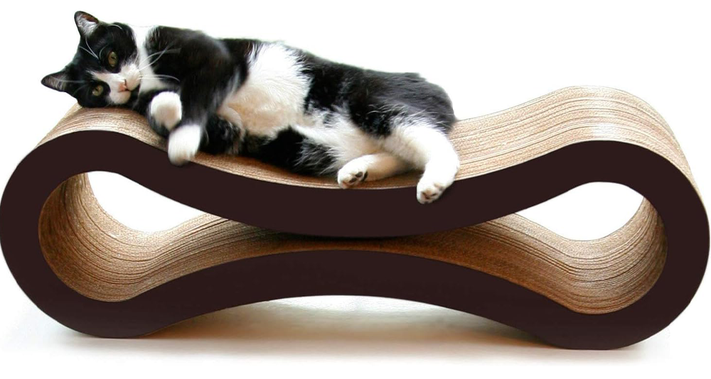 PetFusion Ultimate Cat Scratcher Lounge, Reversible Infinity Scratcher