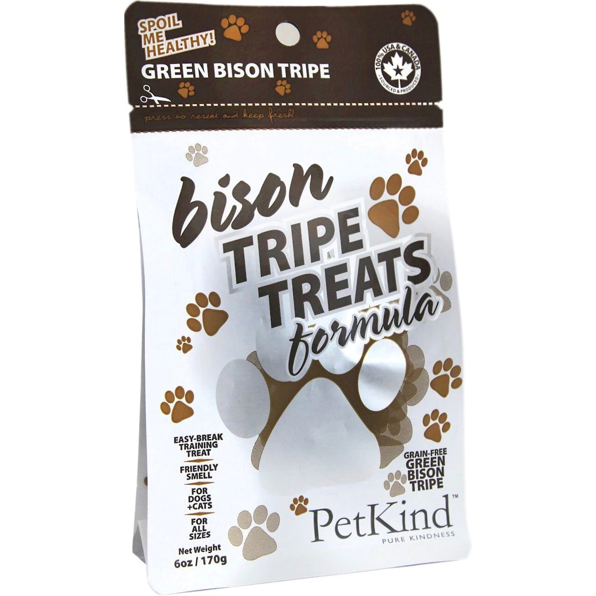 PetKind Grain-Free Green Bison Tripe Cat Treats