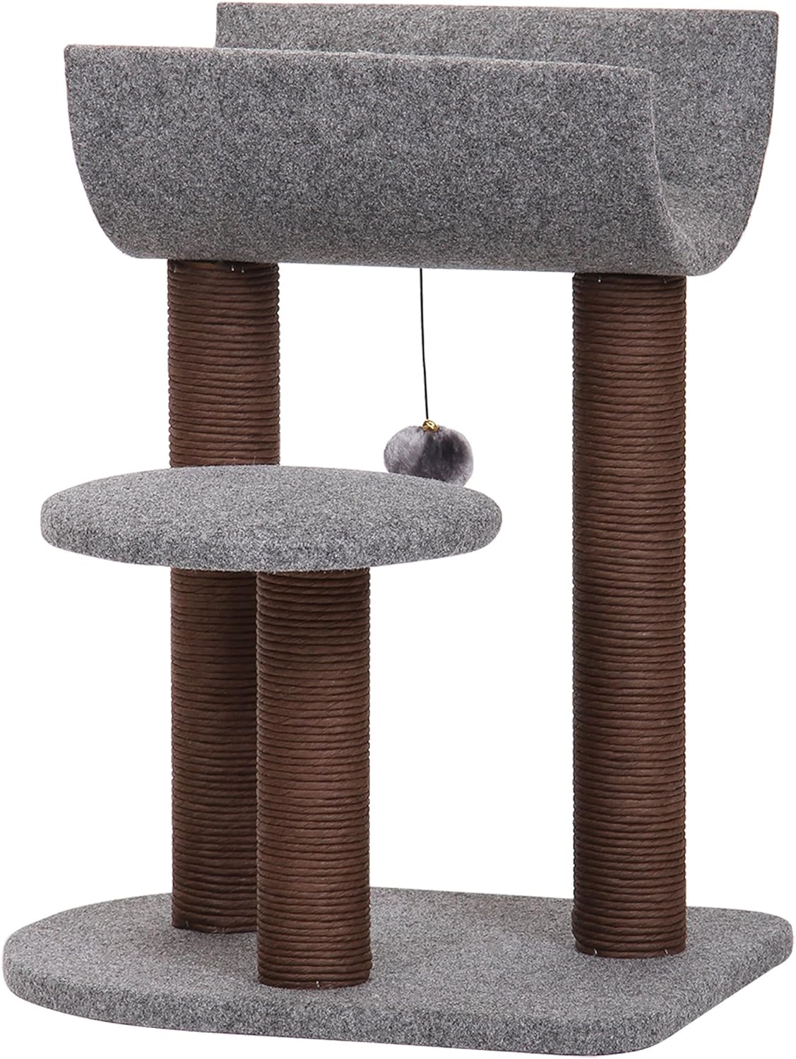 PetPals Cat Tree Cat Tower With Scratching Posts and Toy Ball