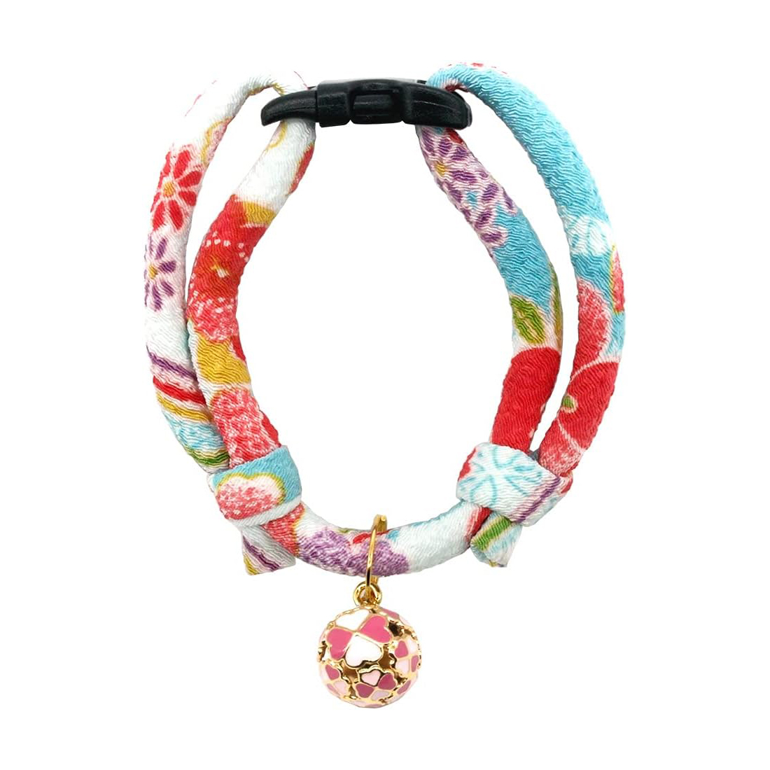 PetSoKoo Four-Leaf Clover Cat Collar with Bell