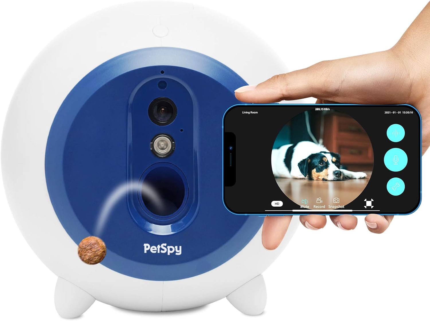 PetSpy Interactive Dog Treat Dispenser Camera