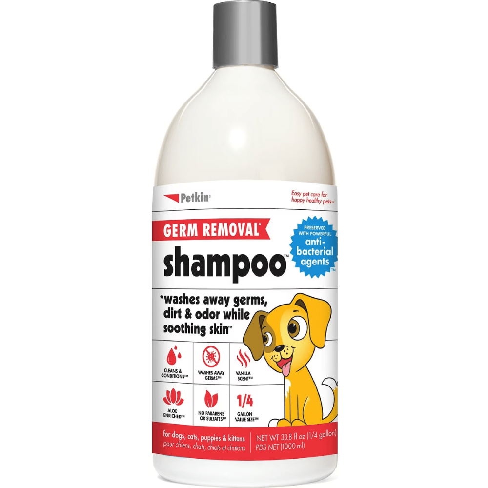 Petkin Germ Removal Vanilla Scented Antibacterial Cat Shampoo