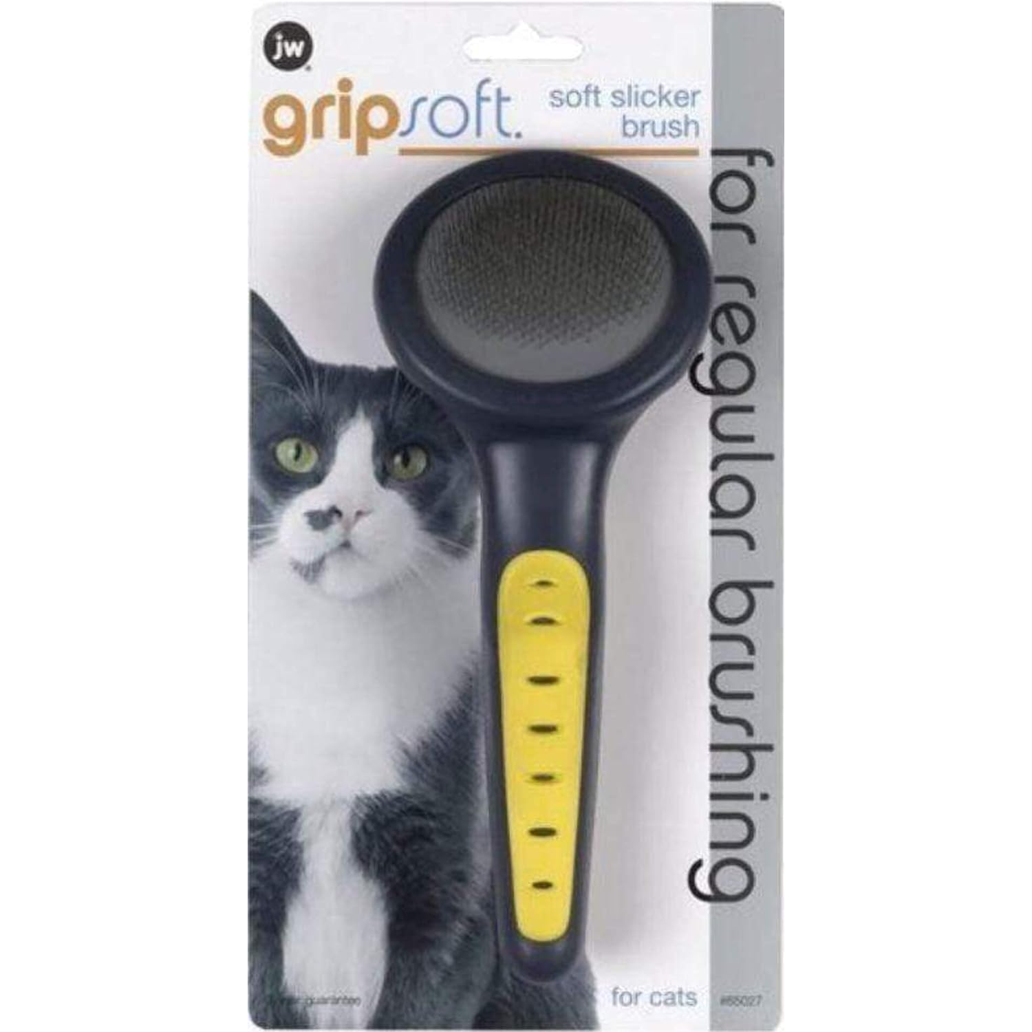 Petmate GripSoft Cat Brush, White & Blue, One Size New